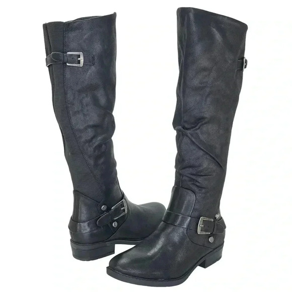 Baretraps Yanessa Black Fabric Knee High Womens Boots Size 5.5M - Picture 12 of 12